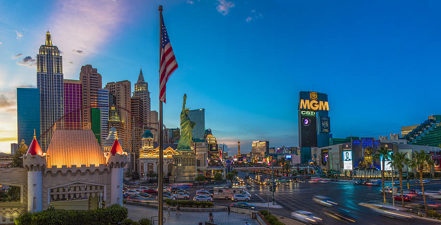 Vegas Sunset NY NY Casino Photograph by John McGraw