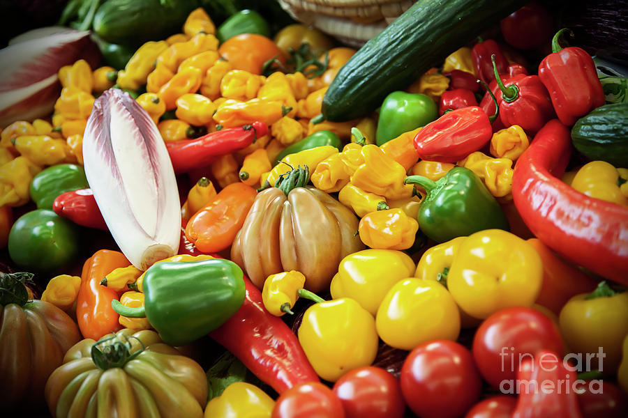 Vegetable Background Photograph by Ariadna De Raadt