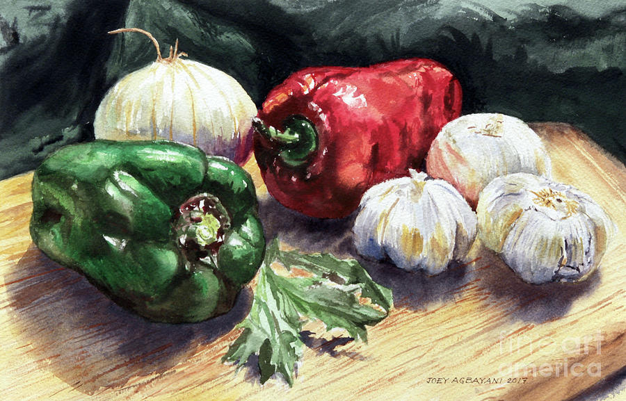 Vegetable Golly Wow Painting by Joey Agbayani