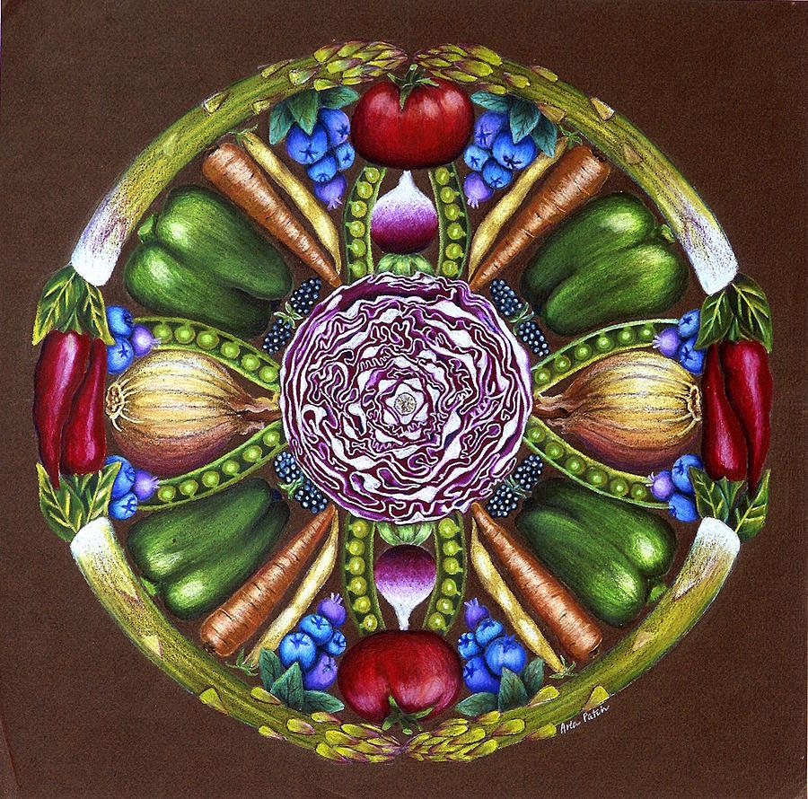 ARCHAEOLOGY OF FRUITS & VEGETABLES - Green Apple - Chef's Mandala