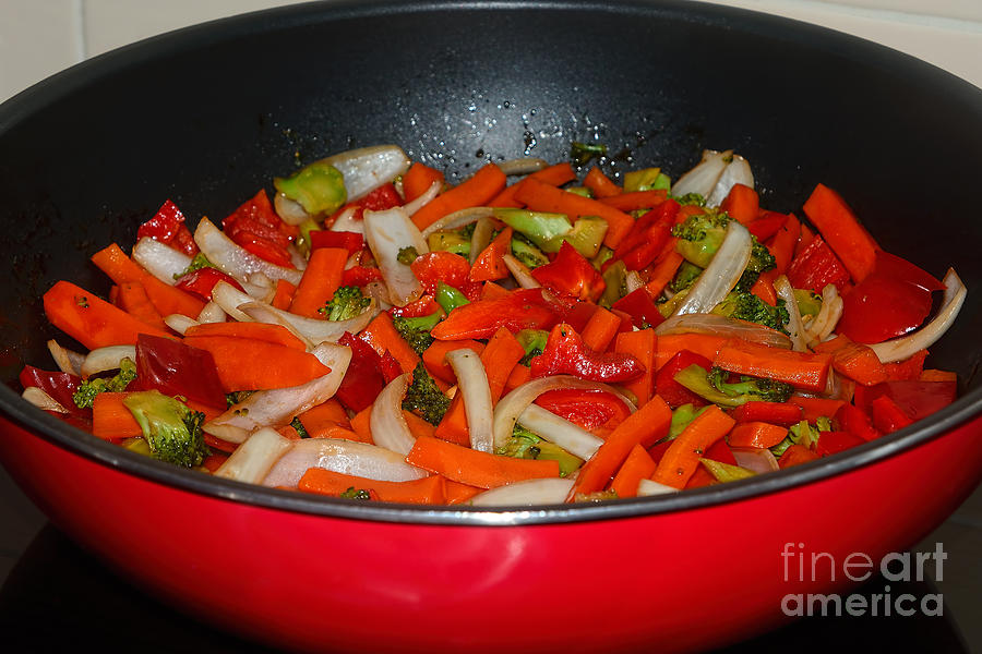 Vegetable Stir Fry by Kaye Menner Photograph by Kaye Menner