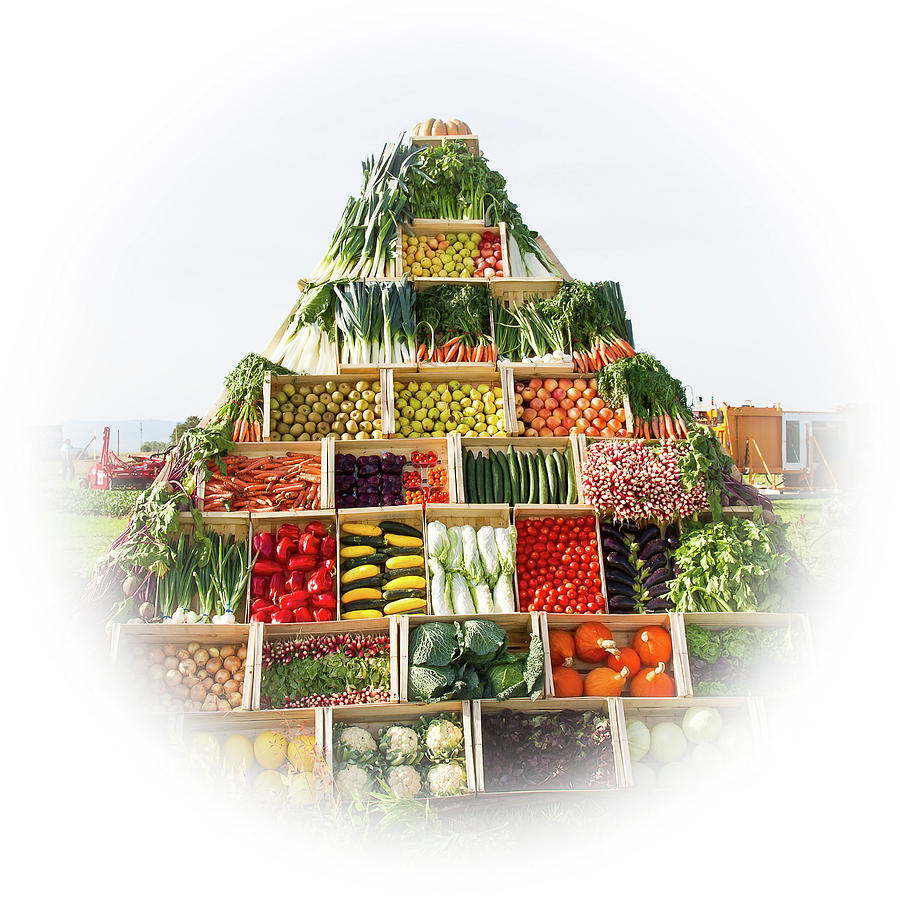 Vegetables pyramid Photograph by Paul MAURICE