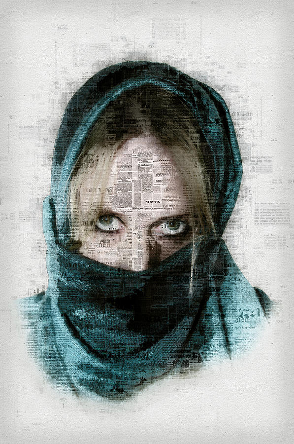 Scarf Photograph - Veiled by Dray Van Beeck