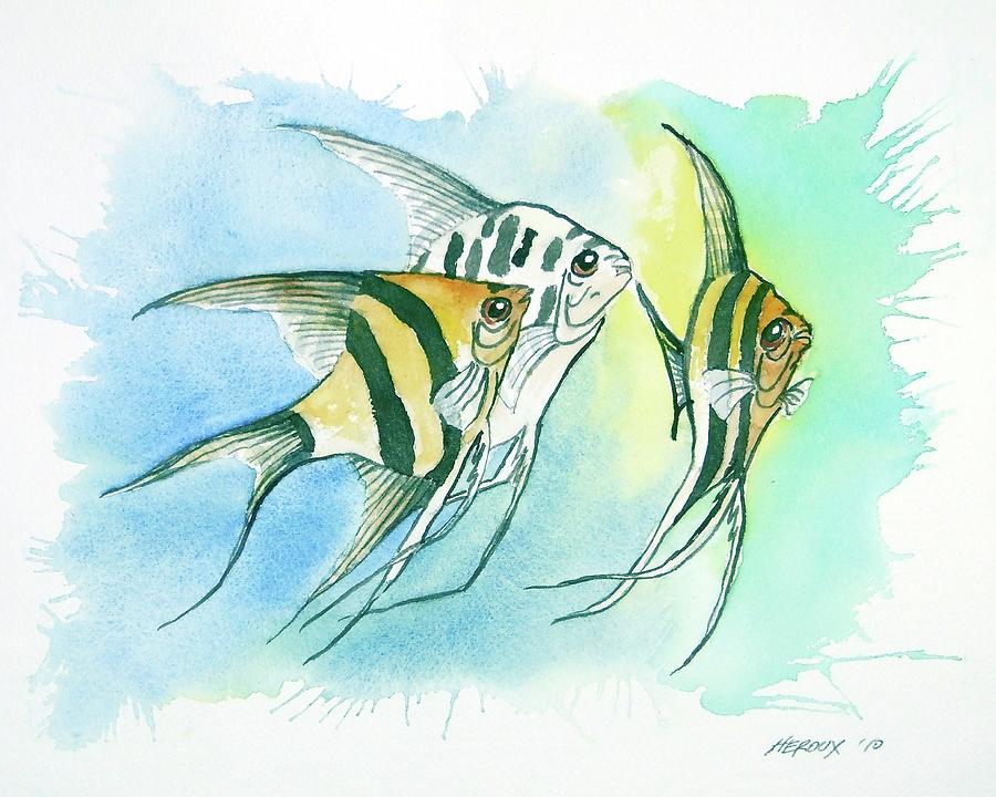 angelfish painting