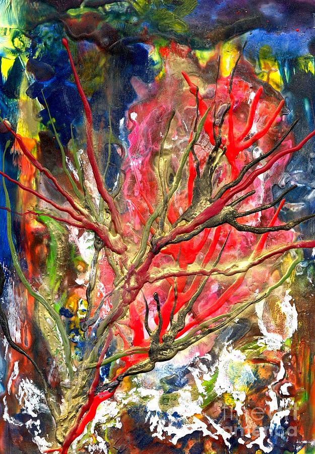 Abstract Painting - Veins of Promise by Heather Hennick