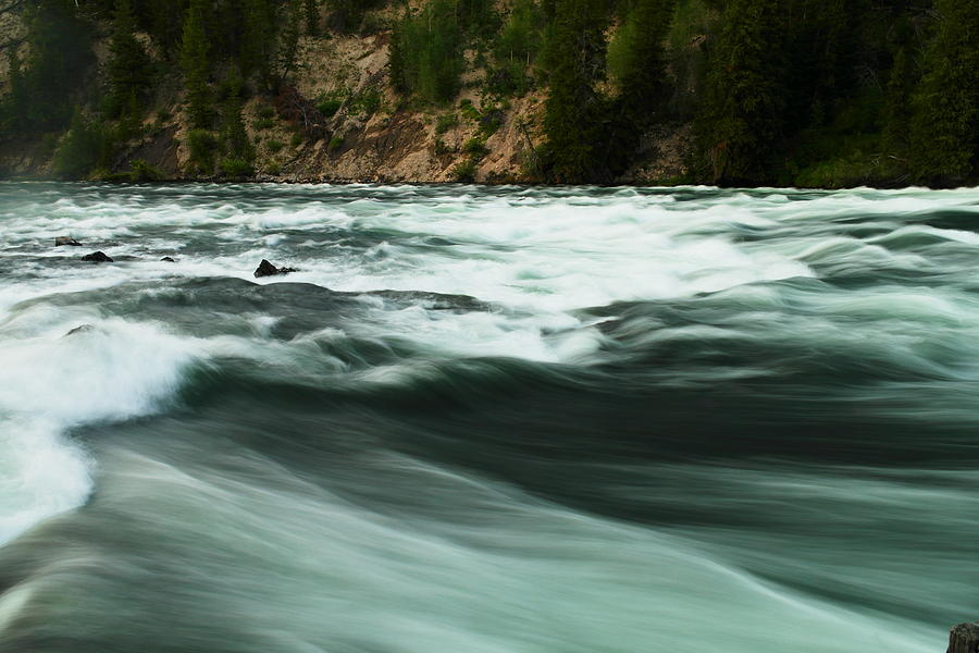 Veiw of the La Hardy rapids Photograph by Jeff Swan