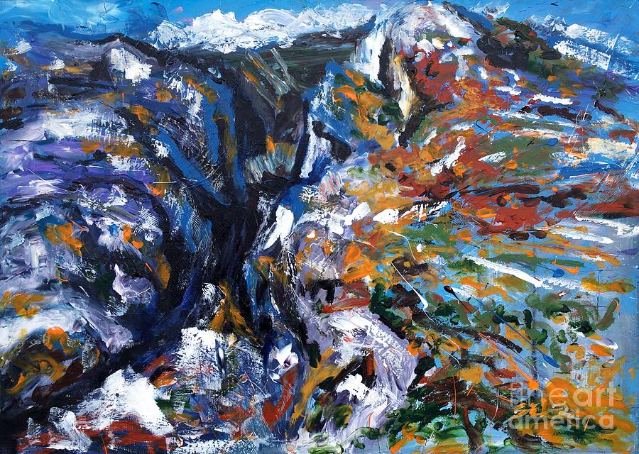 Velebit Paklenica Canyon Painting by Lidija Ivanek - SiLa