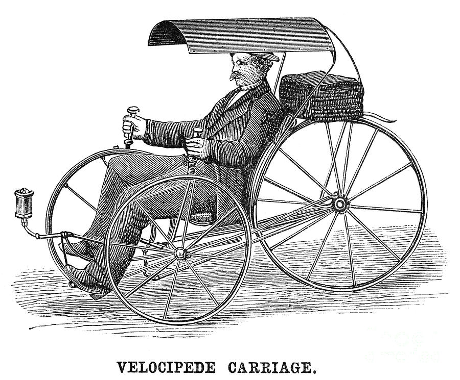 Velocipede Carriage, 1881 Photograph by Granger