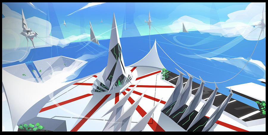 Architecture Digital Art - Velocity 2X by Super Lovely