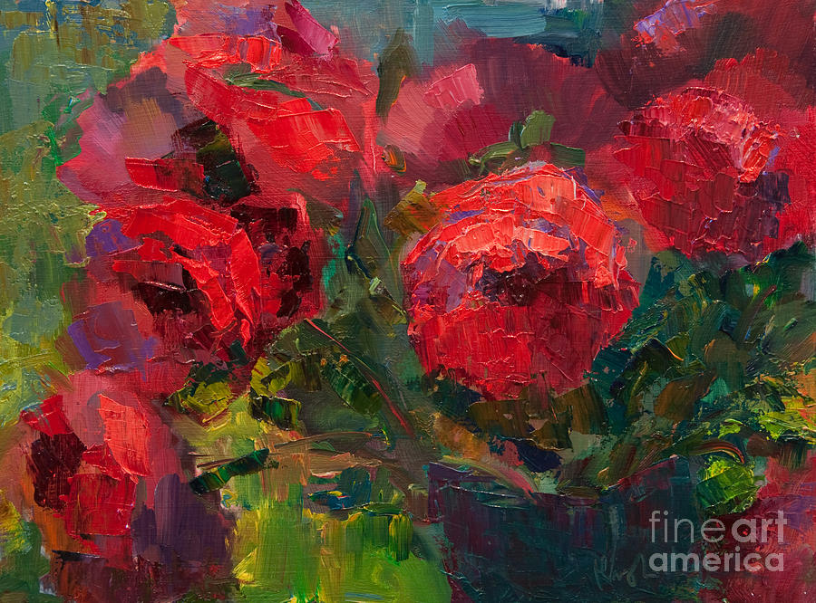 Rose Painting - Velvet Fragrance by Marsha Heimbecker