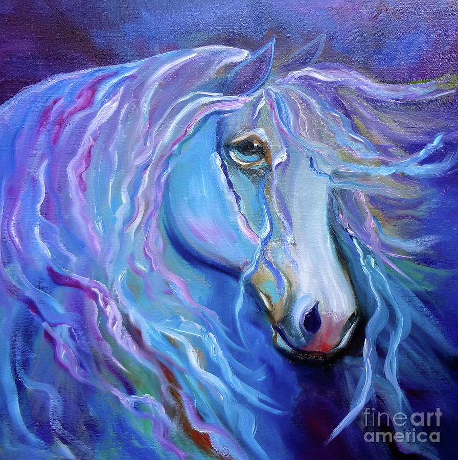 Velvet Horse Painting by Jenny Lee