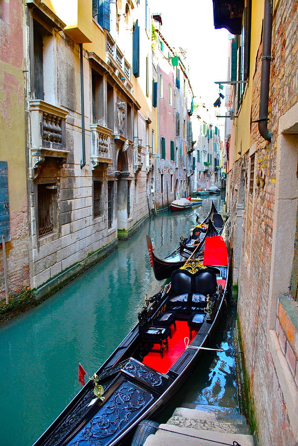 Boat Photograph - Venetian Canal by Dorota Nowak