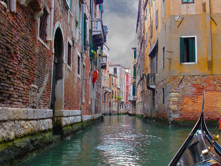 Venetian Canal Photograph by Oswald George Addison