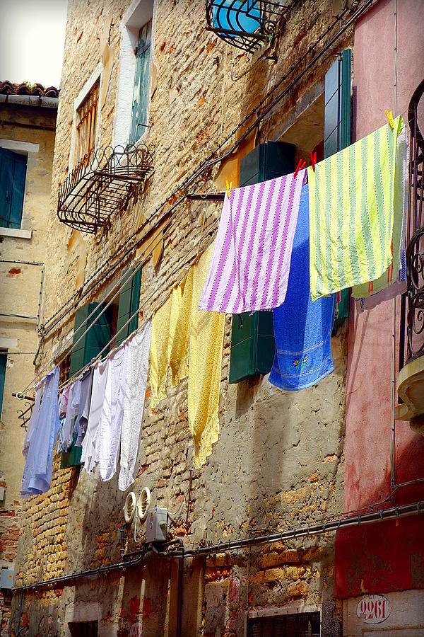 Venetian Clothes Photograph by Valentino Visentini
