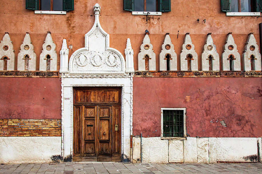 Architecture Photograph - Venetian Entrance by Andrew Soundarajan