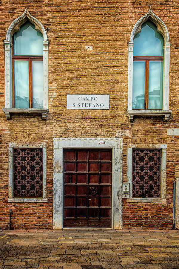 Architecture Photograph - Venetian Facade by Andrew Soundarajan