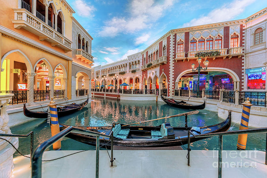 Venetian Gondola Canal Shoppes Photograph by Aloha Art Venetian Gondola Canal Shoppes Photograph by Aloha Art