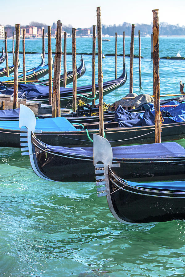 Architecture Photograph - Venetian Gondolas by W Chris Fooshee