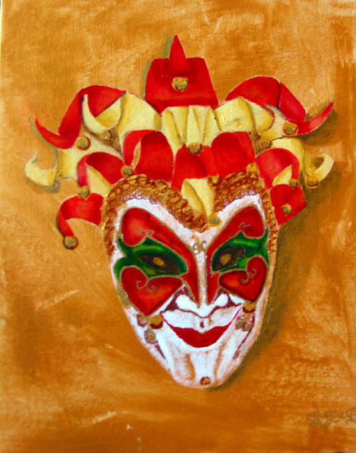 Venetian Mask 1 Painting by Richard Le Page