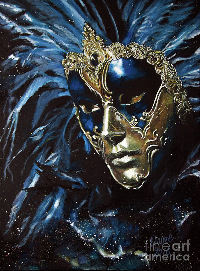Venetian Mask 2 Painting by Elaine Berger