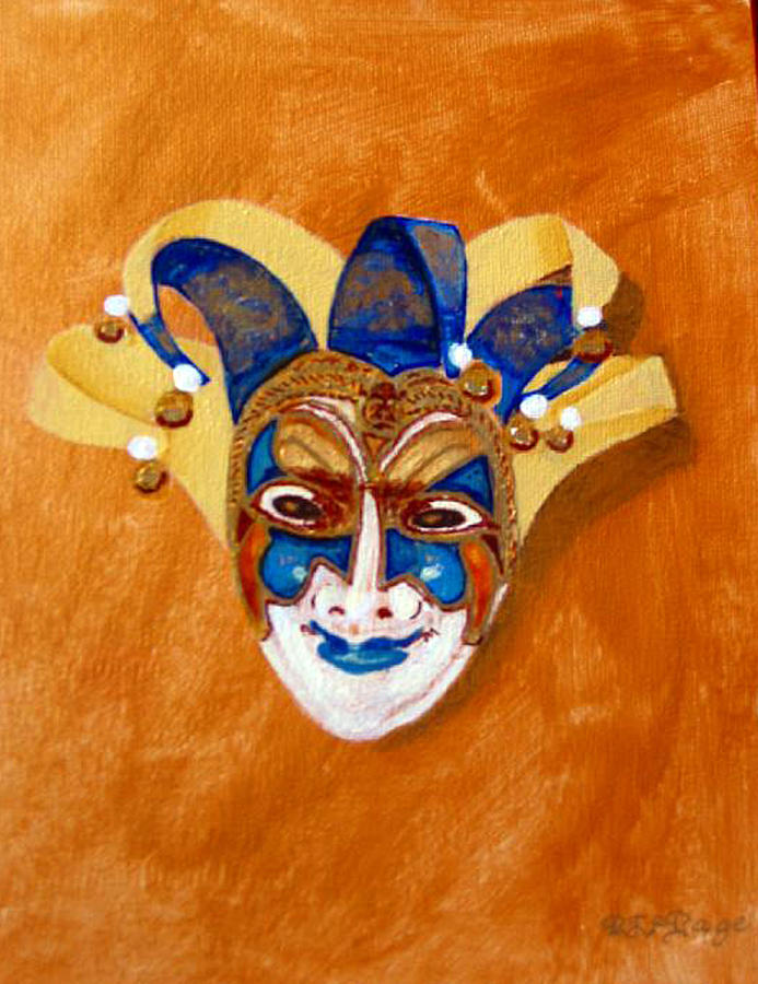Venetian Mask 2 Painting by Richard Le Page