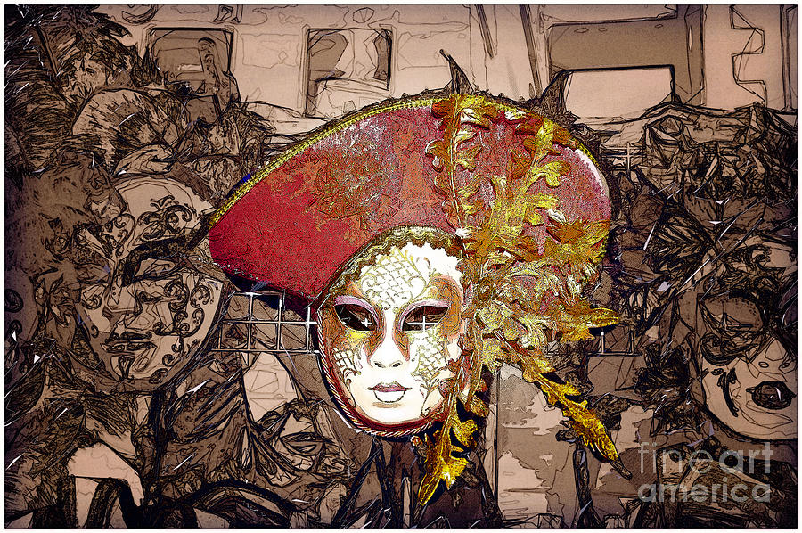 Venetian Mask Photograph by Jack Torcello