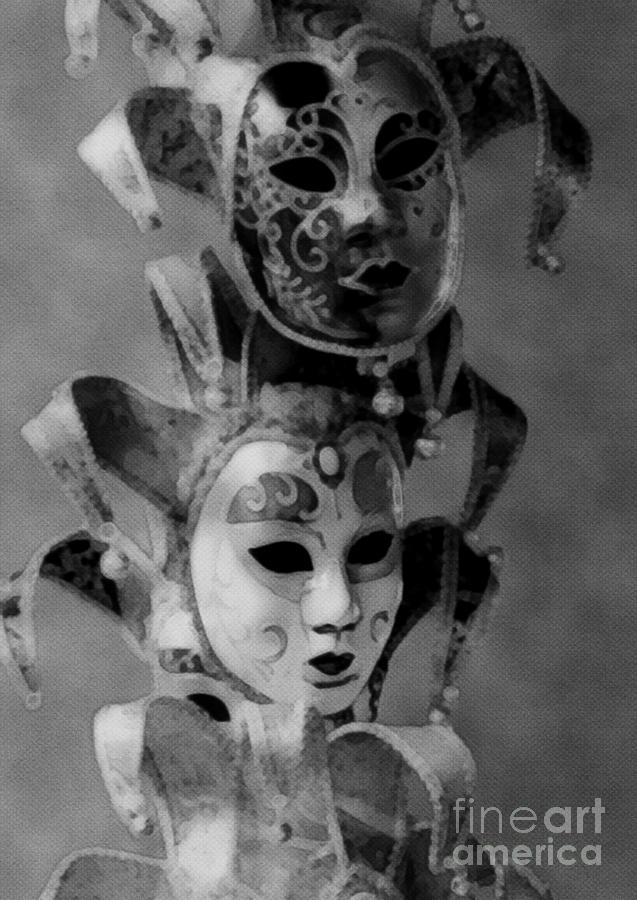 Venetian Masks 2 Digital Art by Diana Rajala
