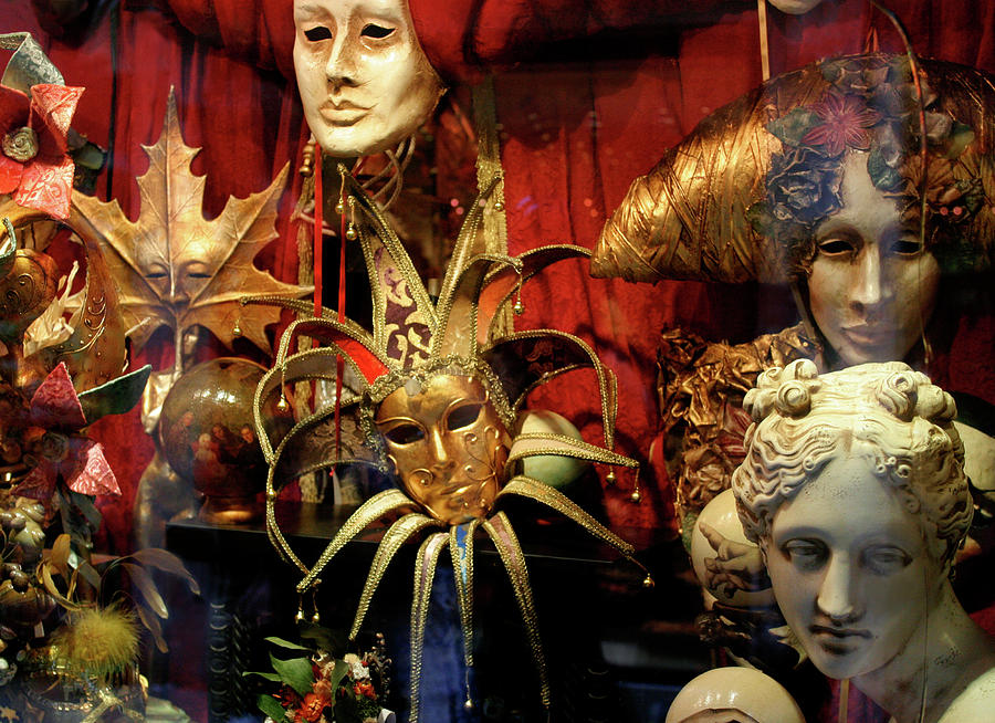 Venetian Masks Photograph by Vicki Hone Smith