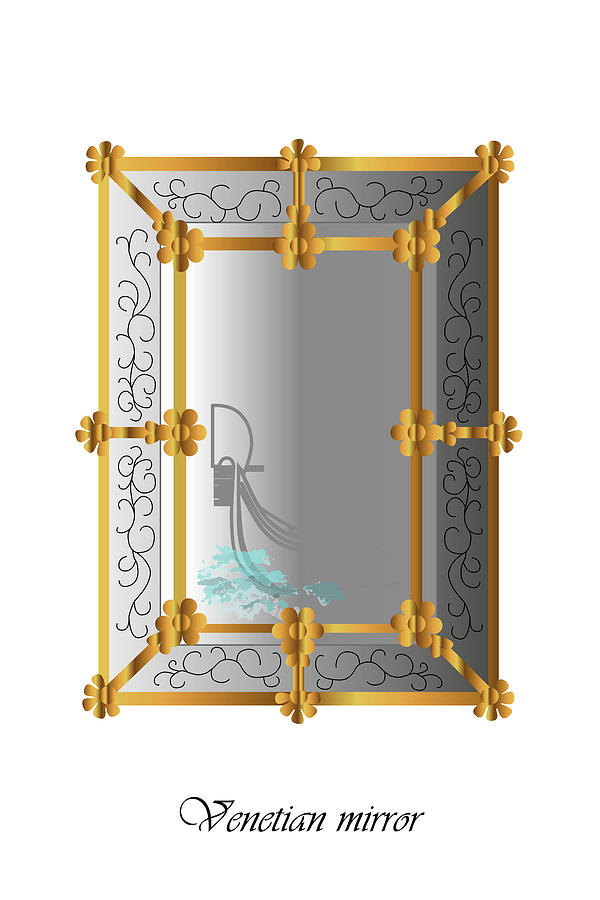 Venetian Mirror Digital Art by Marina Usmanskaya