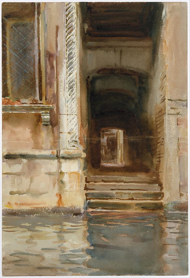 Venetian Passageway Painting by John Singer Sargent