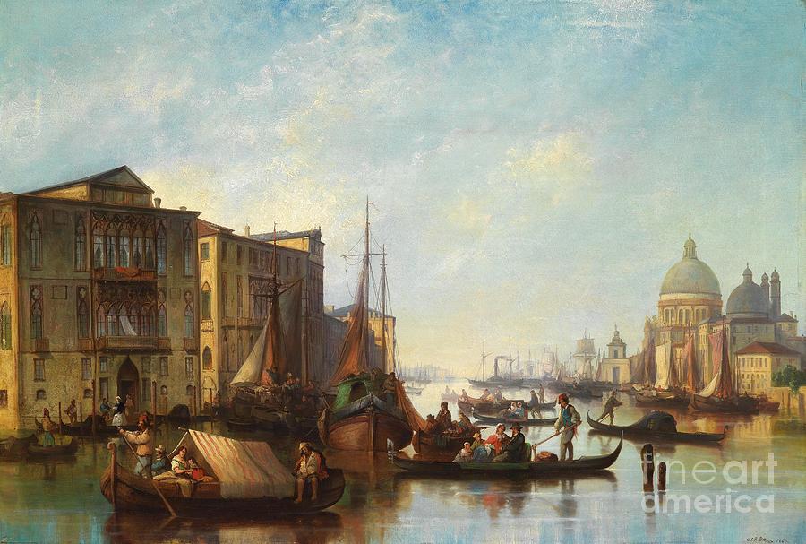 Venetian Scene Painting by Celestial Images | Fine Art America