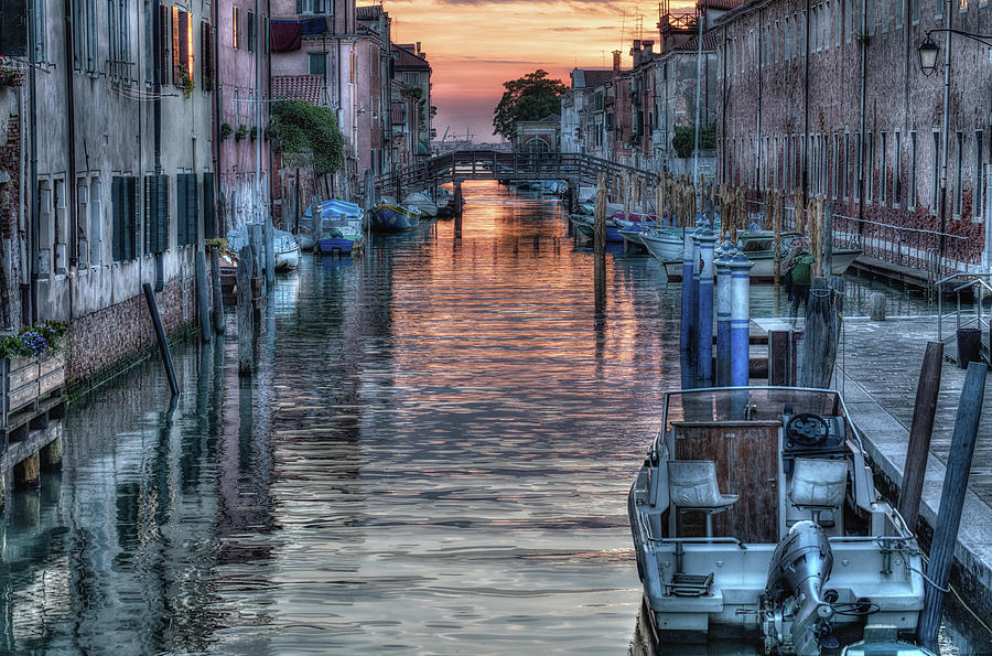 Venetian Sunset Photograph by John Hoey