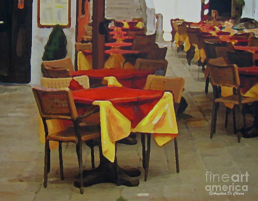 Venetian tables Photograph by Italian Art