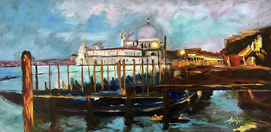 Venetian Twilight Painting by Josef Kelly