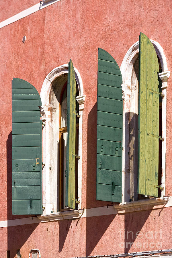 Venetian windows Photograph by Heiko Koehrer-Wagner