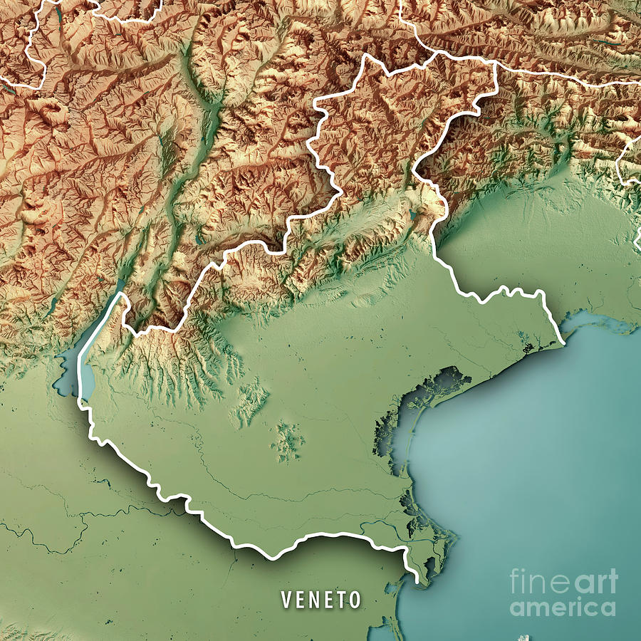 Europaregion Tirol-Alto Adige-Trentino 3D Render Topographic Map Tote Bag  by Frank Ramspott - Fine Art America