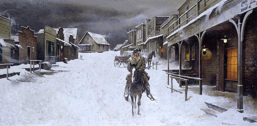 Horse Painting - Vengeance Trail by Robert McGinnis