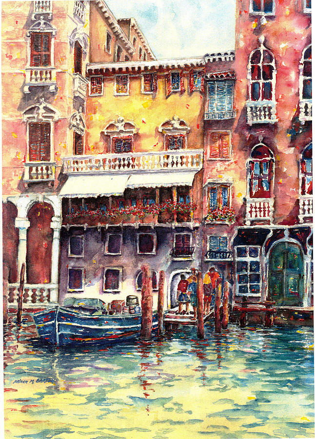 Venice 1 Painting by Arleen Barton Venice 1 Painting by Arleen Barton