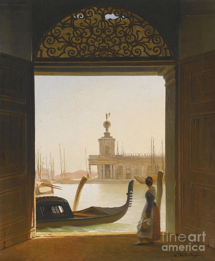 Venice A View Of The Dogana Painting by MotionAge Designs