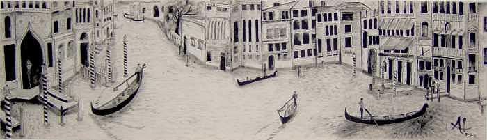Venice Painting - Venice by Al Borrego Venice Painting - Venice by Al Borrego