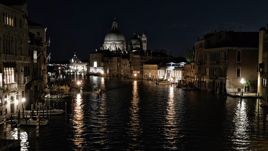 Venice at Night Photograph by Alan Toepfer
