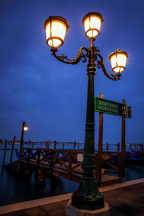 Venice at Night Photograph by Andrew Soundarajan