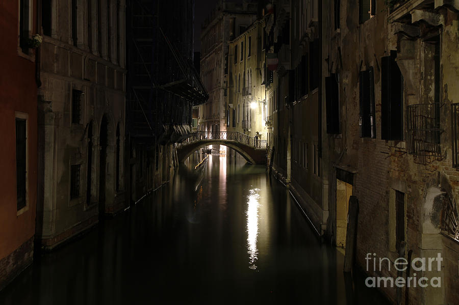 Venice at Night Photograph by Dennis Hedberg