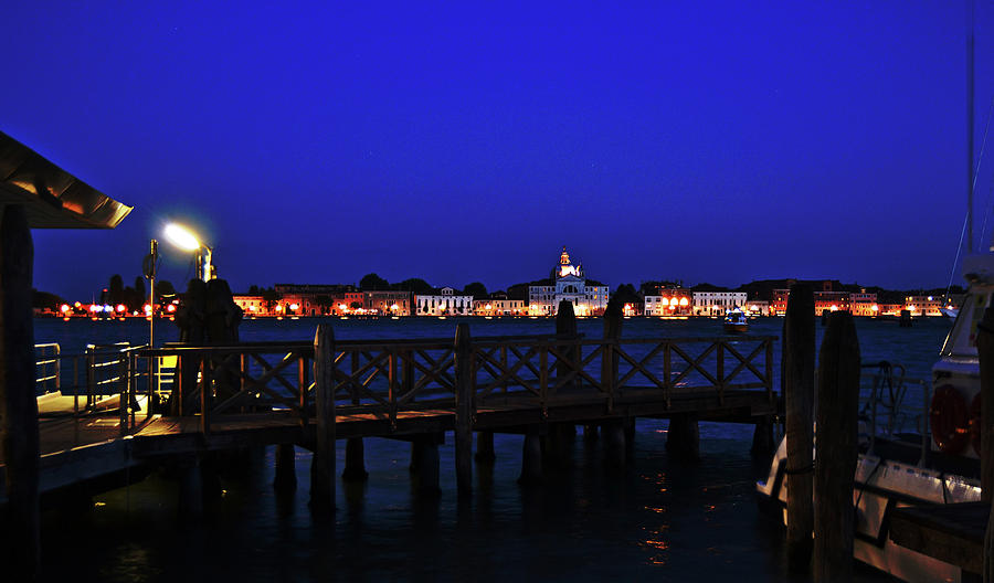 Venice At Night Photograph by Tinto Designs