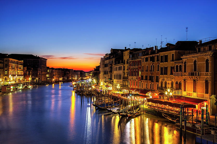 Venice at Twilight Photograph by Andrew Soundarajan