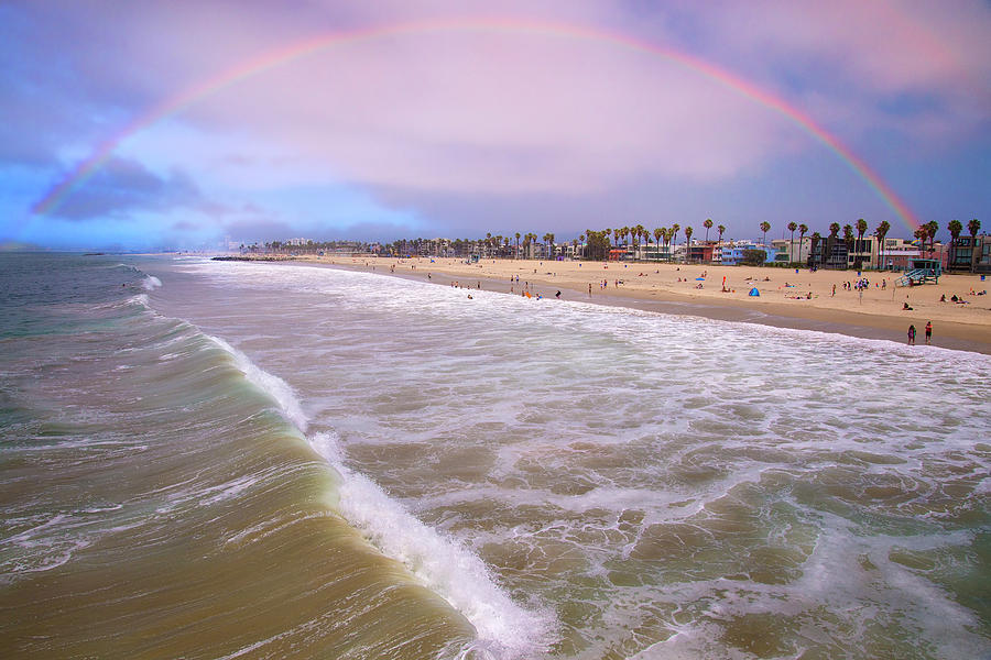 Venice Beach Photograph - Venice Beach Rainbow by Lynn Bauer