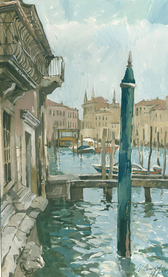 Venice. Blue Day Painting by Igor Sakurov