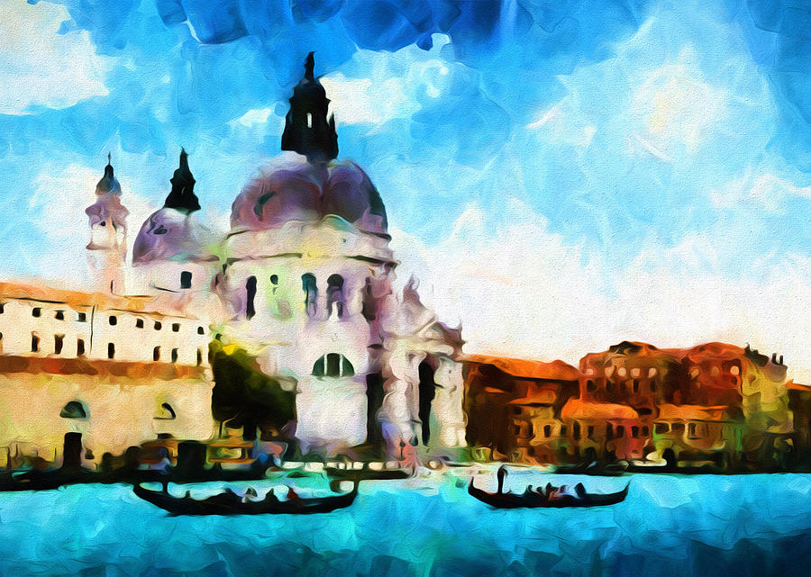 Venice By Day - Abstract Realism Mixed Media by Georgiana Romanovna