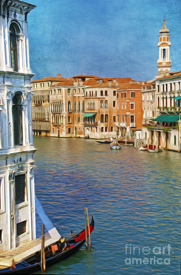 Venice Canal and Gondola Photograph by Laura D Young - Fine Art America