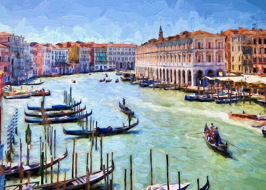 Venice Canal  Digital Art by Charmaine Zoe